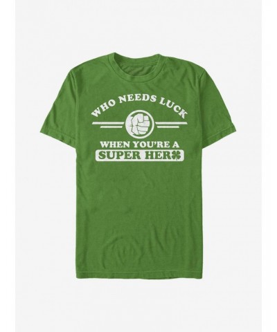 Marvel The Hulk Clover Collegiate T-Shirt $7.89 T-Shirts