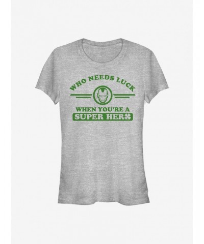 Marvel Iron Man Iron Clover Collegiate Girls T-Shirt $12.20 T-Shirts