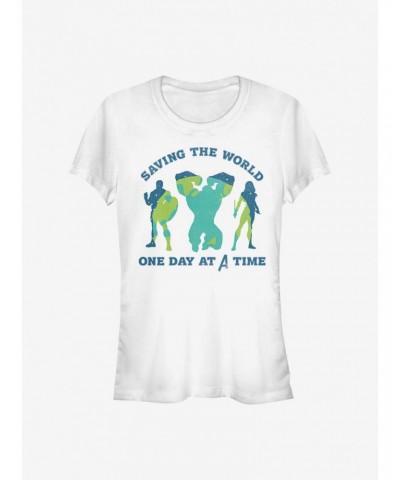 Marvel Avengers Team Earth Day Girls T-Shirt $9.46 T-Shirts