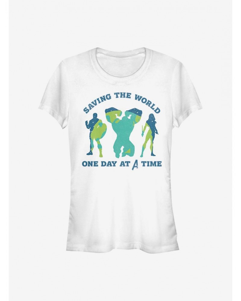 Marvel Avengers Team Earth Day Girls T-Shirt $9.46 T-Shirts