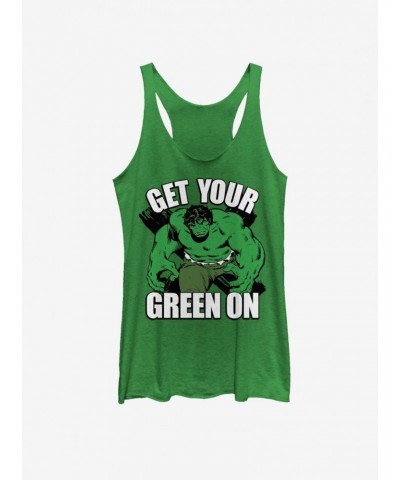 Marvel Hulk Green Hulk Girls Tank $8.03 Tanks