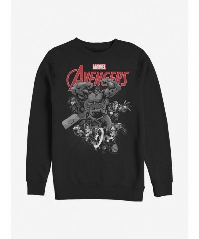 Marvel Avengers Team Crew Sweatshirt $18.08 Sweatshirts