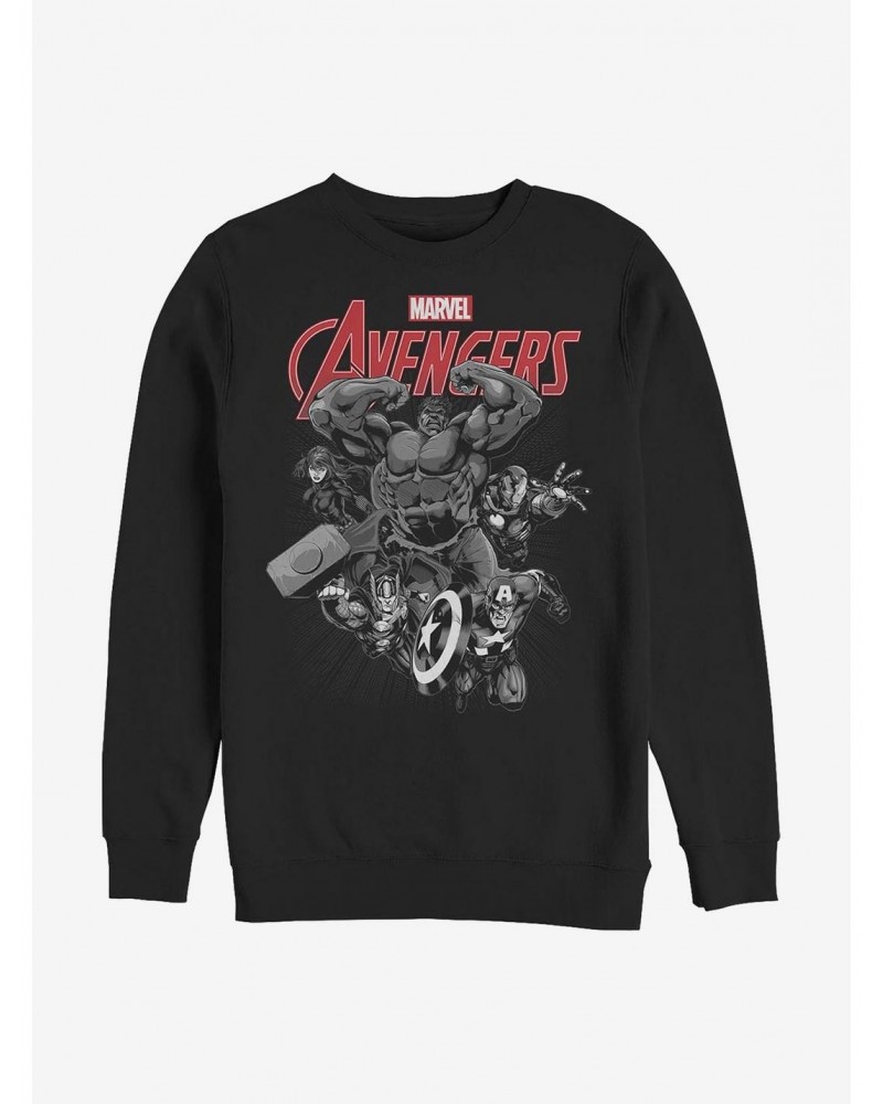 Marvel Avengers Team Crew Sweatshirt $18.08 Sweatshirts