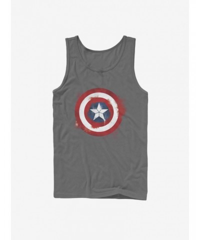 Marvel Captain America Spray Logo Tank $10.96 Tanks
