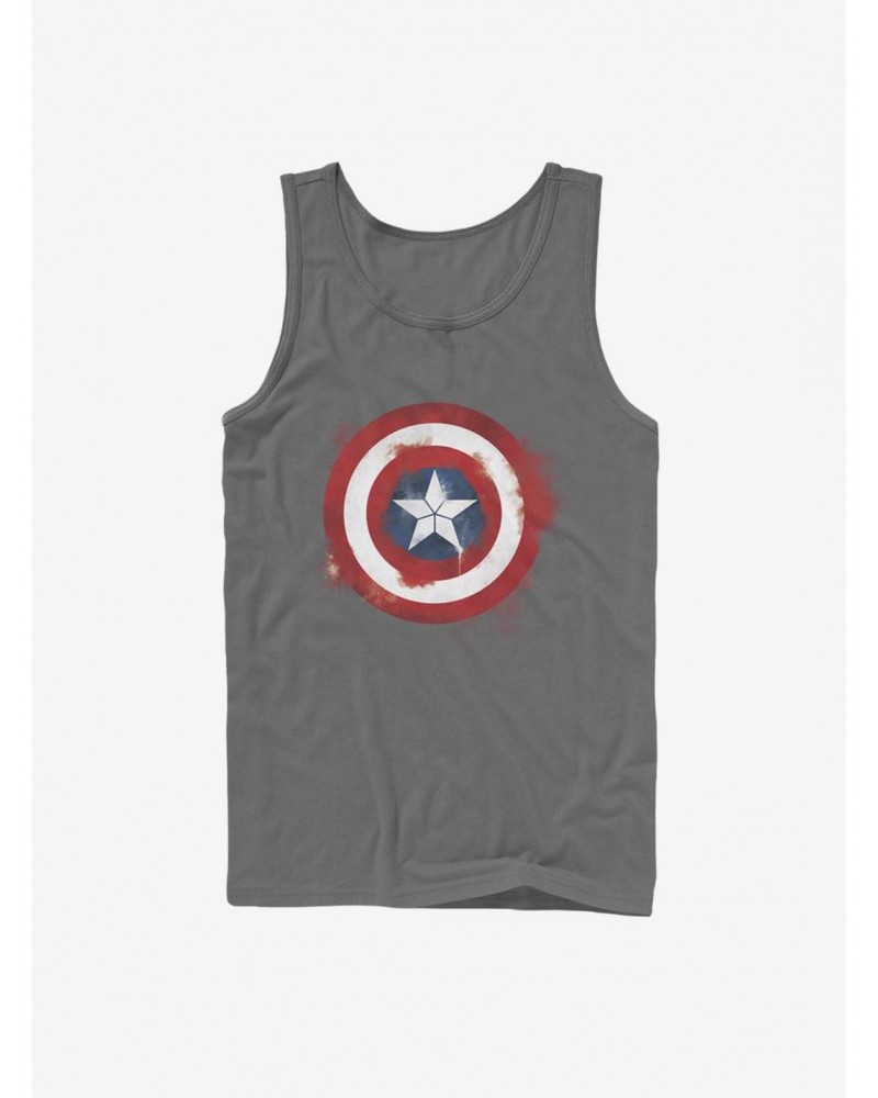 Marvel Captain America Spray Logo Tank $10.96 Tanks