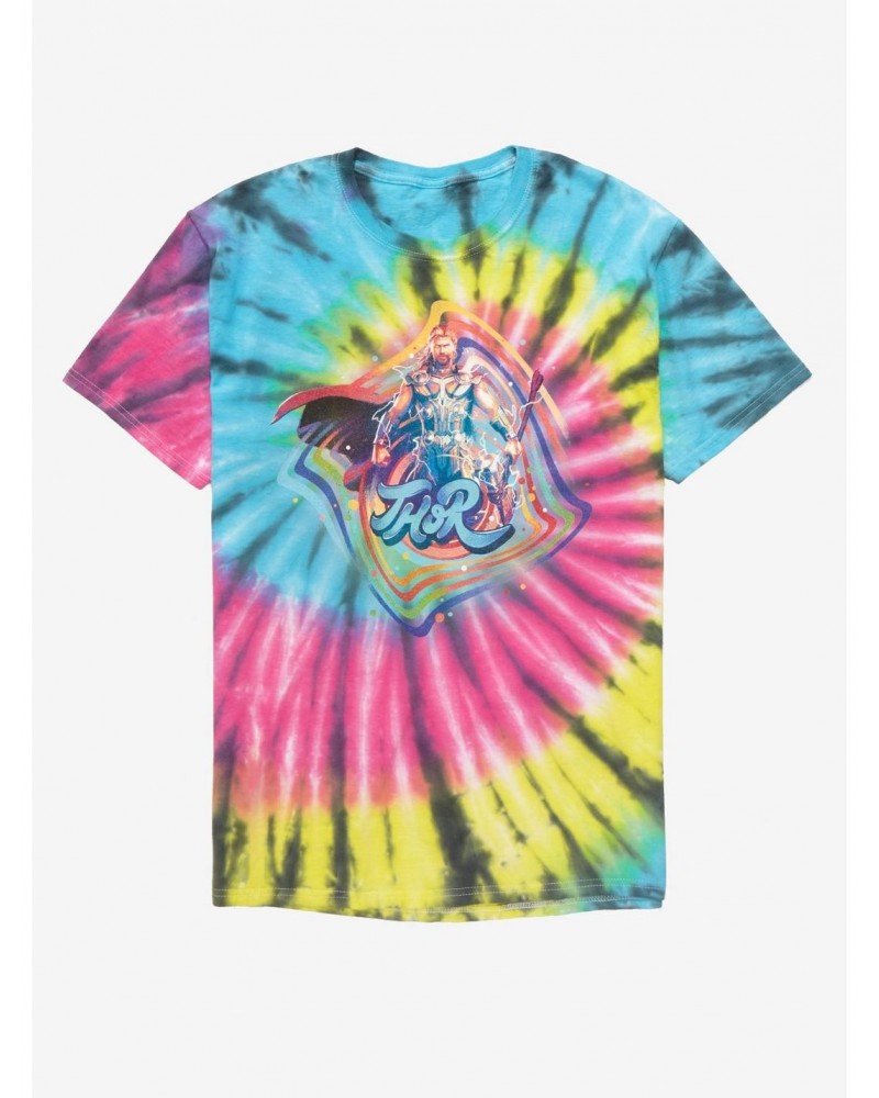 Marvel Thor: Love And Thunder Vintage Tie-Dye T-Shirt $3.81 T-Shirts