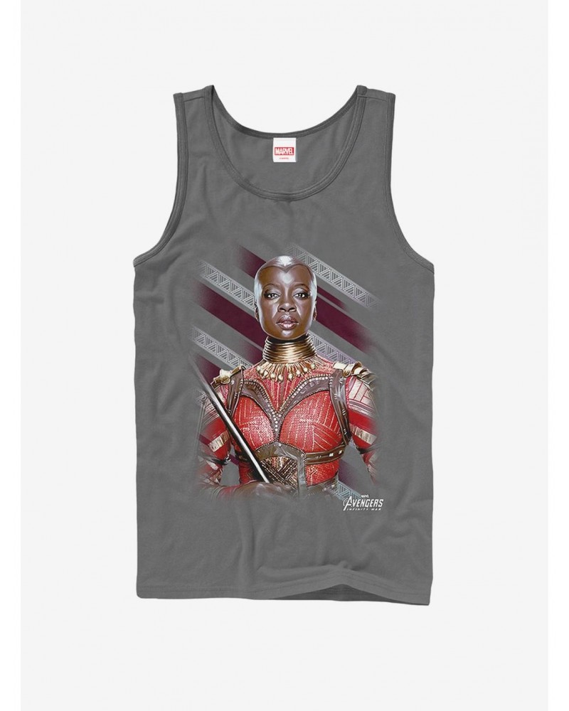 Marvel Avengers: Infinity War Okoye Stripe Tank $11.21 Tanks