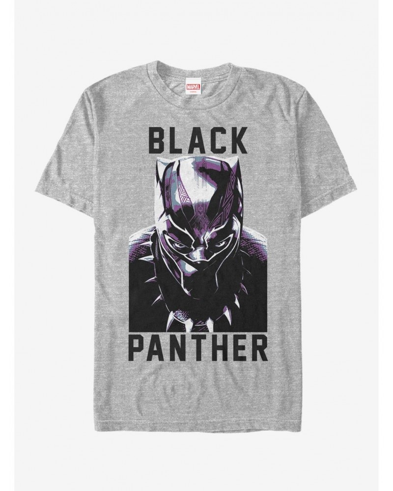 Marvel Black Panther 2018 Portrait T-Shirt $9.32 T-Shirts