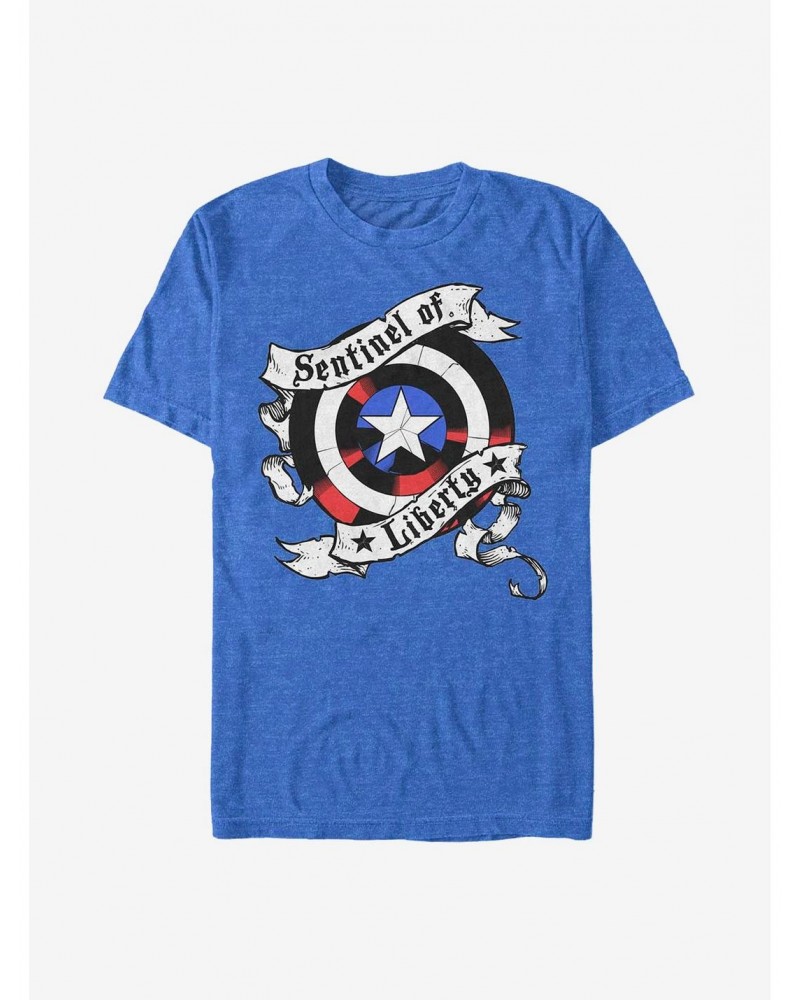 Marvel Captain America Sentinel Shield T-Shirt $8.60 T-Shirts