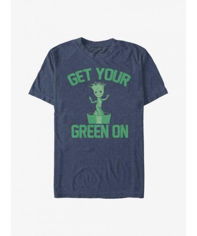 Marvel Guardians of the Galaxy Earth Day Green Groot T-Shirt $11.71 T-Shirts