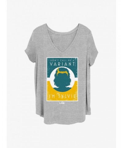 Marvel Loki I'm Sylvie Girls T-Shirt Plus Size $8.96 T-Shirts