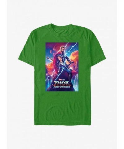 Marvel Thor: Love and Thunder Asgardian Movie Poster T-Shirt $9.80 T-Shirts