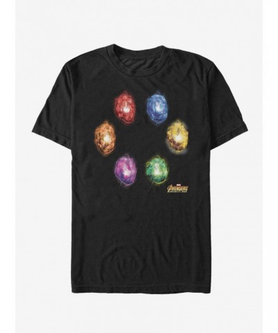 Marvel Avengers: Infinity War Six Infinity Stones T-Shirt $7.41 T-Shirts