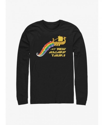 Marvel Thor: Love And Thunder Rainbow Tours Long Sleeve T-Shirt $15.46 T-Shirts