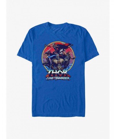 Marvel Thor: Love And Thunder Group Emblem T-Shirt $9.32 T-Shirts