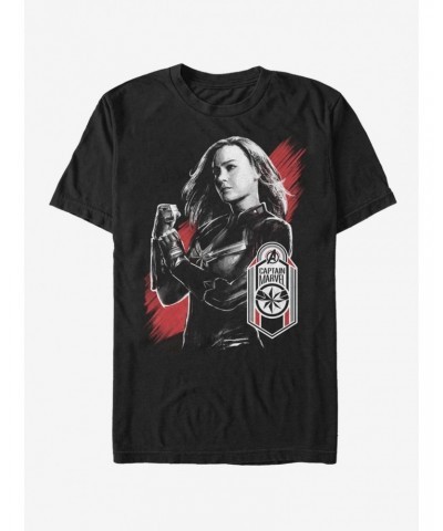 Marvel Avengers Endgame Captain Marvel Tag T-Shirt $9.80 T-Shirts