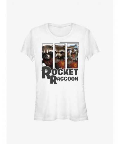 Marvel Guardians of the Galaxy Rocket Raccoon Girls T-Shirt $7.72 T-Shirts