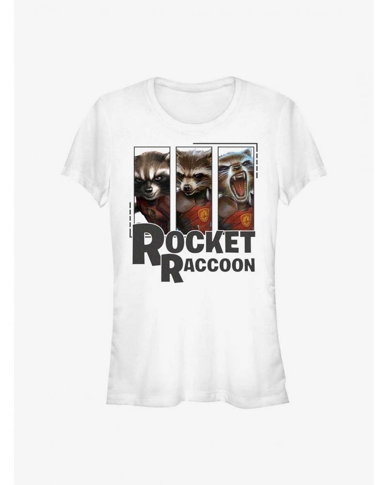 Marvel Guardians of the Galaxy Rocket Raccoon Girls T-Shirt $7.72 T-Shirts