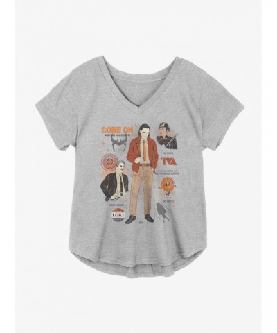 Marvel Loki Textbook Example Girls Plus Size T-Shirt $14.16 T-Shirts