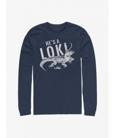 Marvel Loki Alligator Timeline Long-Sleeve T-Shirt $10.86 T-Shirts