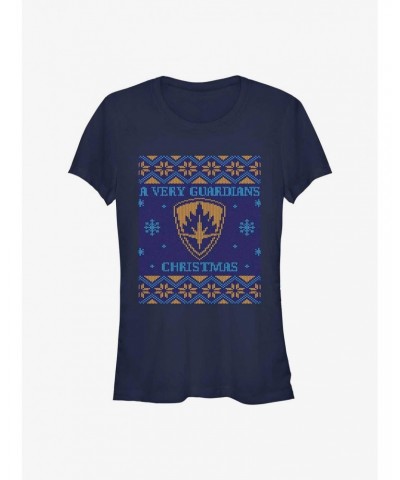 Marvel Guardians of the Galaxy Holiday Special Ugly Christmas Sweater Girls T-Shirt $11.70 T-Shirts