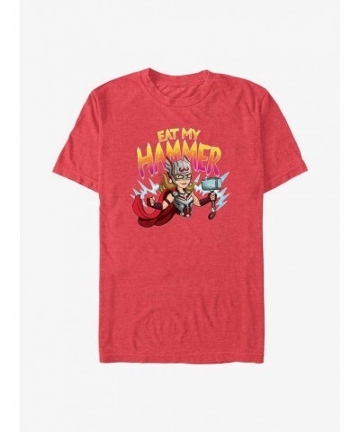 Marvel Thor: Love and Thunder Mighty Thor Eat My Hammer T-Shirt $7.65 T-Shirts