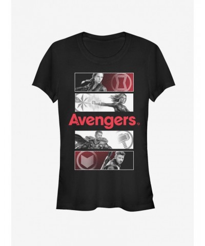 Marvel Avengers Endgame Avengers Color Pop Girls T-Shirt $10.96 T-Shirts