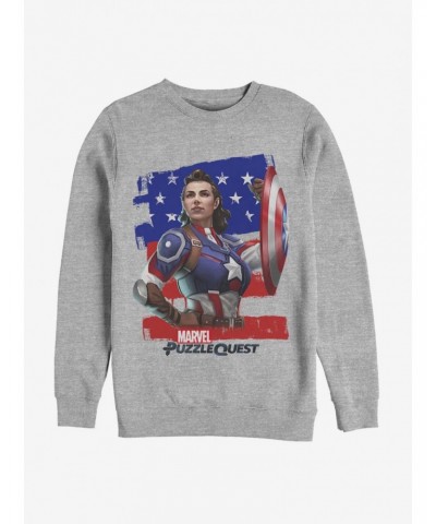 Marvel Captain America Hero Peggie Sweatshirt $16.61 Sweatshirts