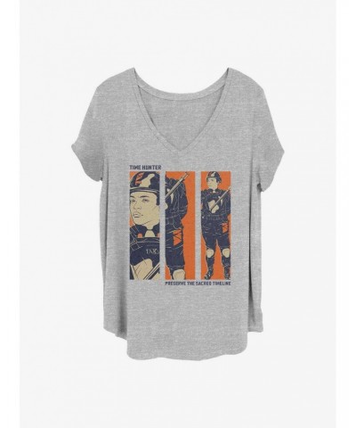 Marvel Loki Time Hunter Girls T-Shirt Plus Size $13.01 T-Shirts