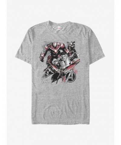 Marvel Avengers: Infinity War Group Charcoal Print T-Shirt $10.76 T-Shirts