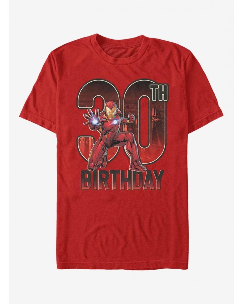 Marvel Iron Man 30th Birthday T-Shirt $10.99 T-Shirts