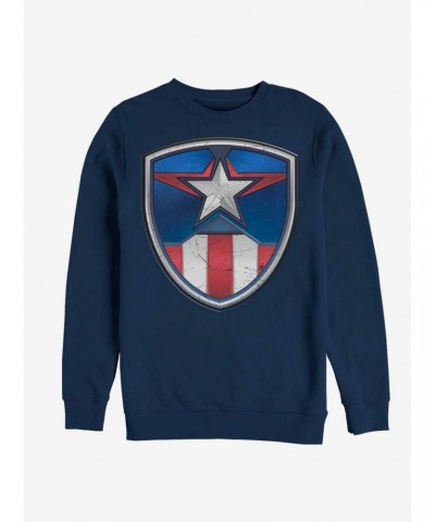 Marvel Captain America Captain Crest Sweatshirt $16.61 Sweatshirts