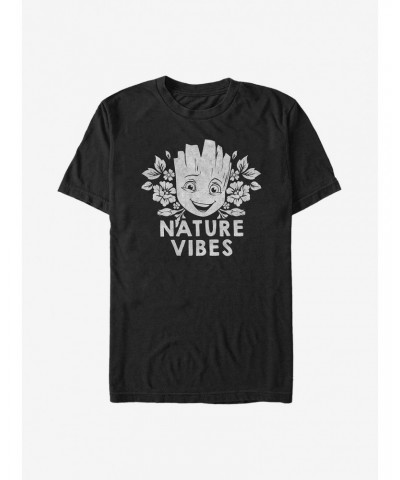 Marvel Guardians Of The Galaxy Groot Nature Vibes T-Shirt $8.37 T-Shirts