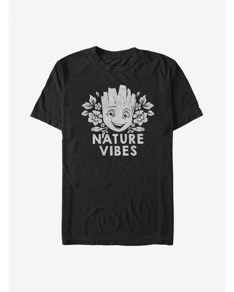 Marvel Guardians Of The Galaxy Groot Nature Vibes T-Shirt $8.37 T-Shirts