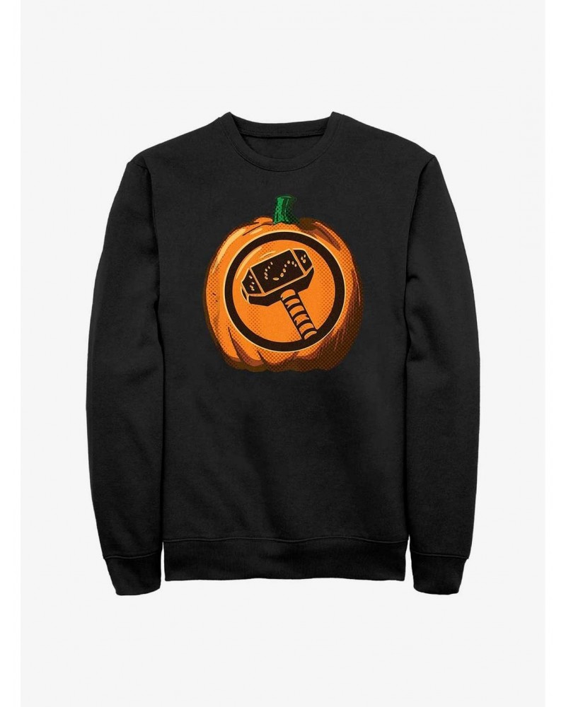 Marvel Thor Pumpkin Logo Sweatshirt $13.28 Sweatshirts