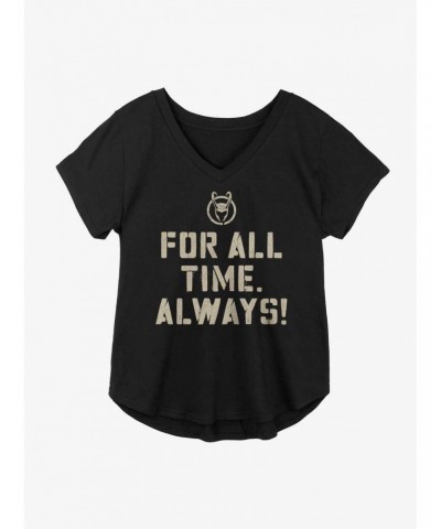 Marvel Loki For All Time Always! Girls Plus Size T-Shirt $10.69 T-Shirts