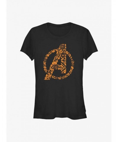 Marvel Avengers Spooky Logo Girls T-Shirt $7.97 T-Shirts