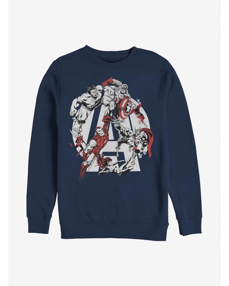 Marvel Avengers Our Heroes Crew Sweatshirt $16.24 Sweatshirts