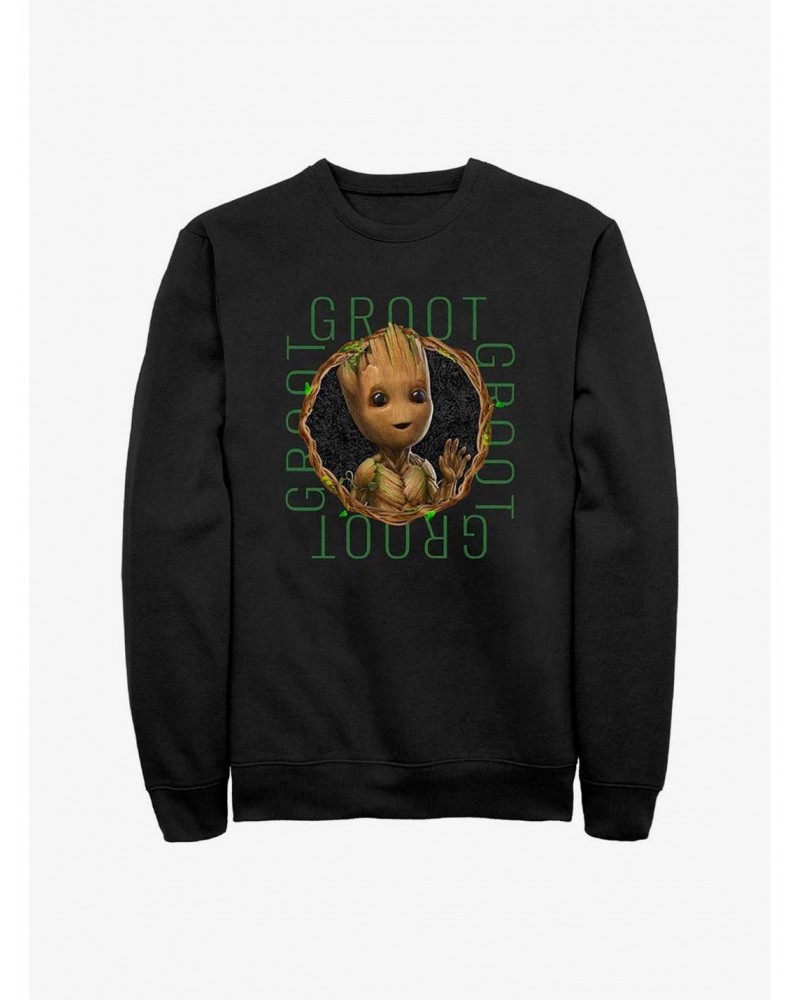 Marvel Guardians of the Galaxy Groot Focus Sweatshirt $17.34 Sweatshirts