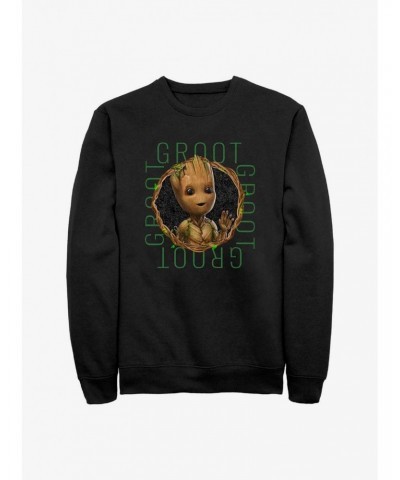 Marvel Guardians of the Galaxy Groot Focus Sweatshirt $17.34 Sweatshirts