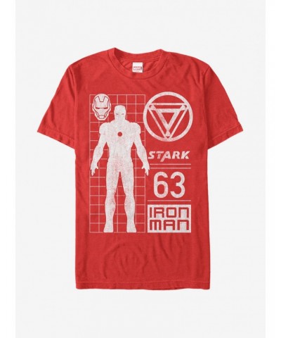 Marvel Iron Man Stark 63 T-Shirt $7.41 T-Shirts