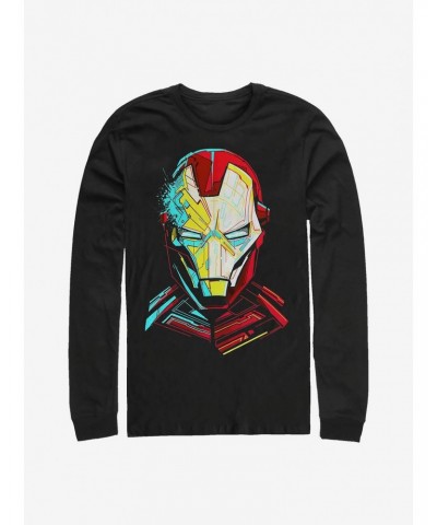 Marvel Iron Man Pieced Long-Sleeve T-Shirt $15.79 T-Shirts