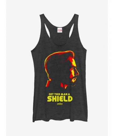 Marvel Avengers: Infinity War Captain Shield Girls Tanks $10.88 Tanks