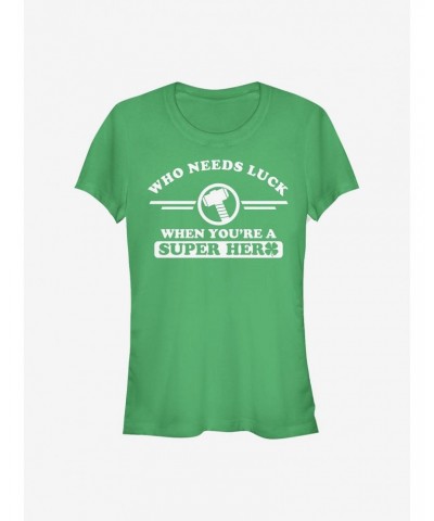 Marvel Thor Clover Collegiate Girls T-Shirt $10.21 T-Shirts
