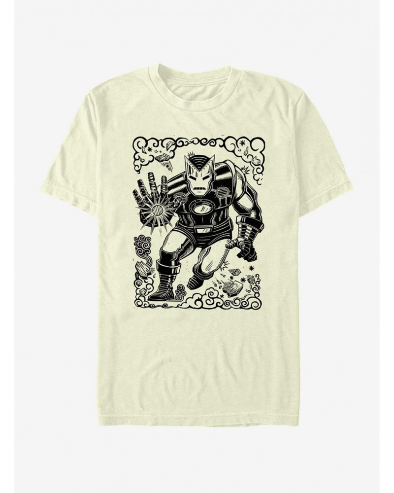 Marvel Iron Man Stencil T-Shirt $8.60 T-Shirts