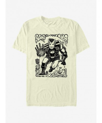 Marvel Iron Man Stencil T-Shirt $8.60 T-Shirts