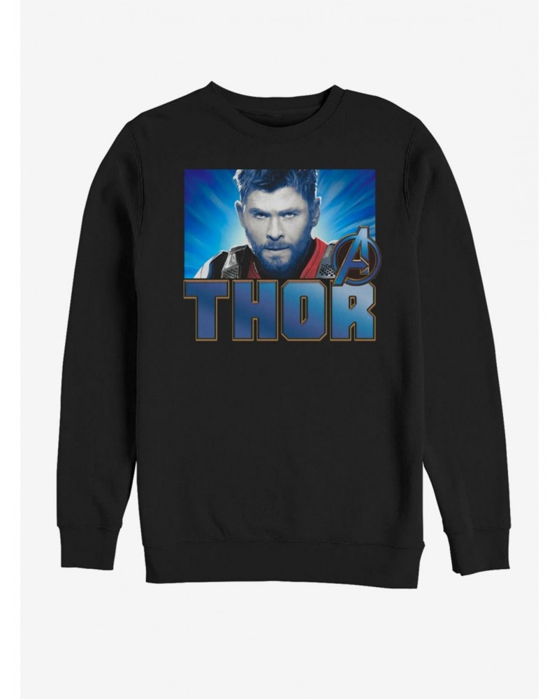 Marvel Avengers: Endgame Thor Gaze Sweatshirt $14.76 Sweatshirts