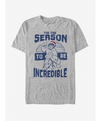 Marvel Hulk Incredible Season Holiday T-Shirt $10.52 T-Shirts