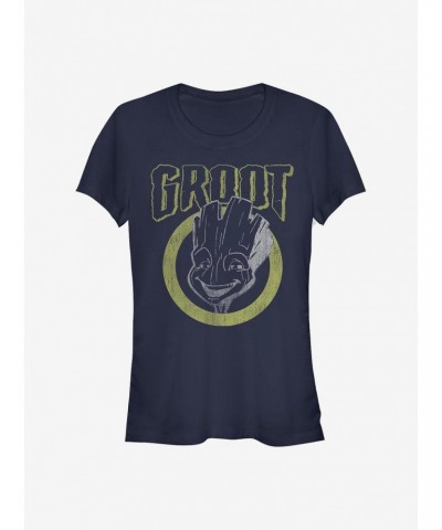 Marvel Guardians Of The Galaxy Grunge Groot Girls T-Shirt $10.96 T-Shirts