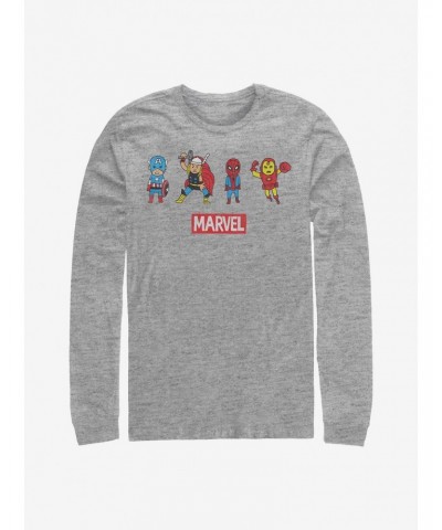 Marvel Avengers Pop Art Group Long-Sleeve T-Shirt $13.16 T-Shirts